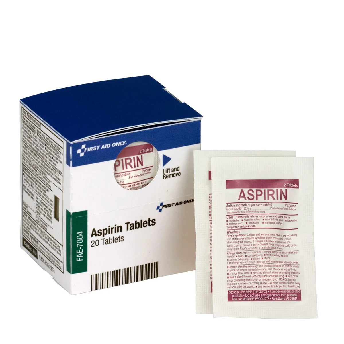 SmartCompliance Aspirin refill tabletter 10 pakker hodepine