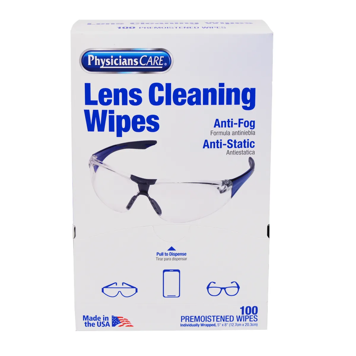 First Aid Only linserens brilleservietter 100 stk stripefri