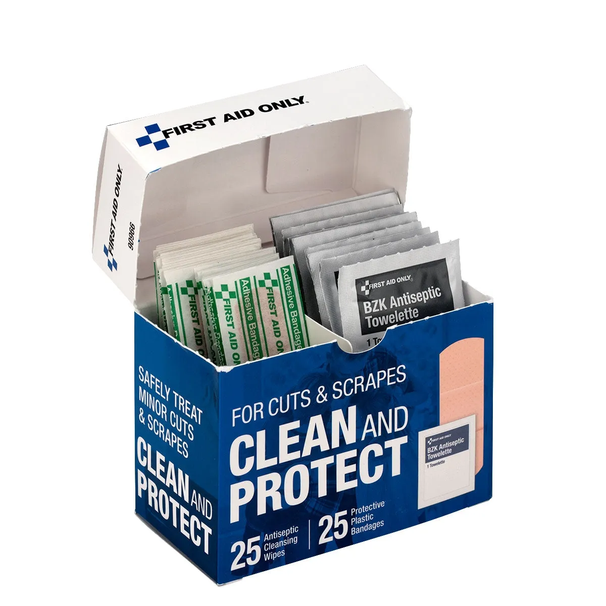 First Aid Only Clean Protect sårstellsett 50 deler rens