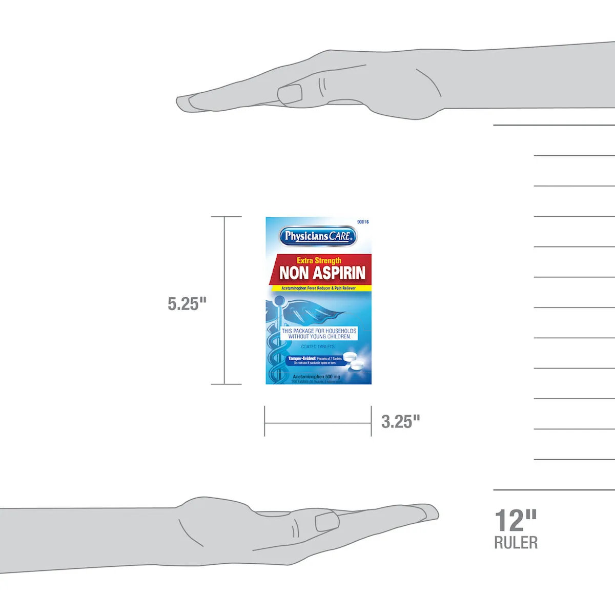 First Aid Only PhysiciansCare paracetamol 500 mg 100 stk
