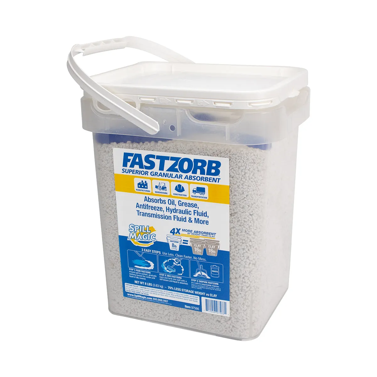 First Aid Only FASTZORB Superior oljeabsorbent granulat 3,6 kg