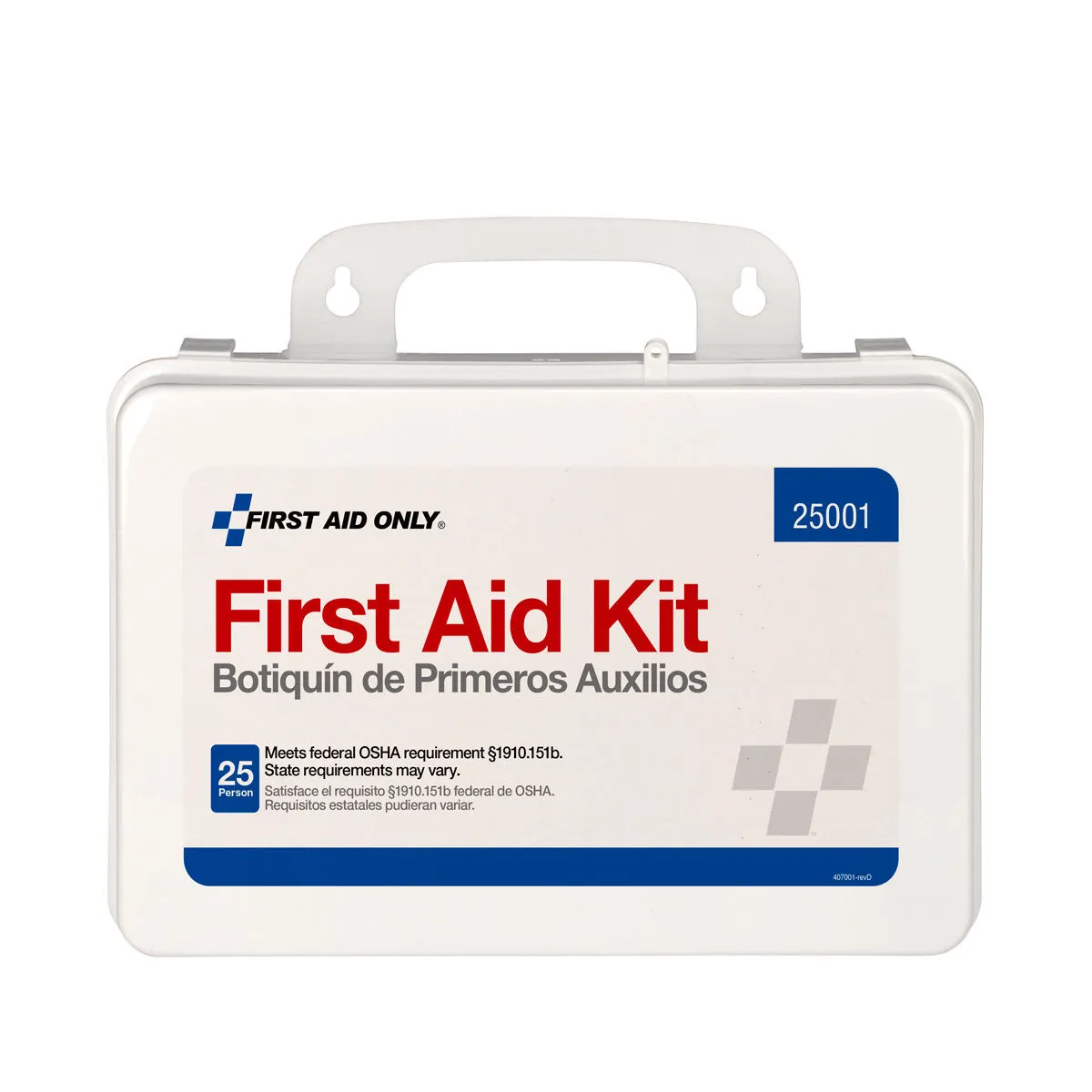 First Aid Only 25-personers førstehjelpsskrin 111 deler