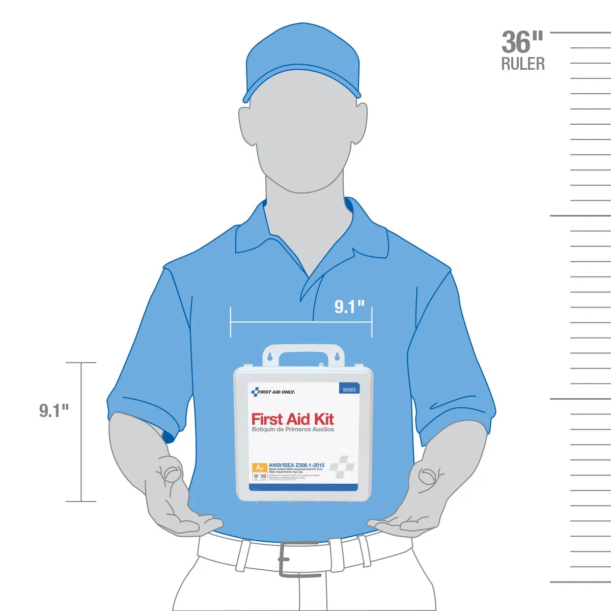 First Aid Only 50 Person førstehjelpssett 183 deler ANSI A+