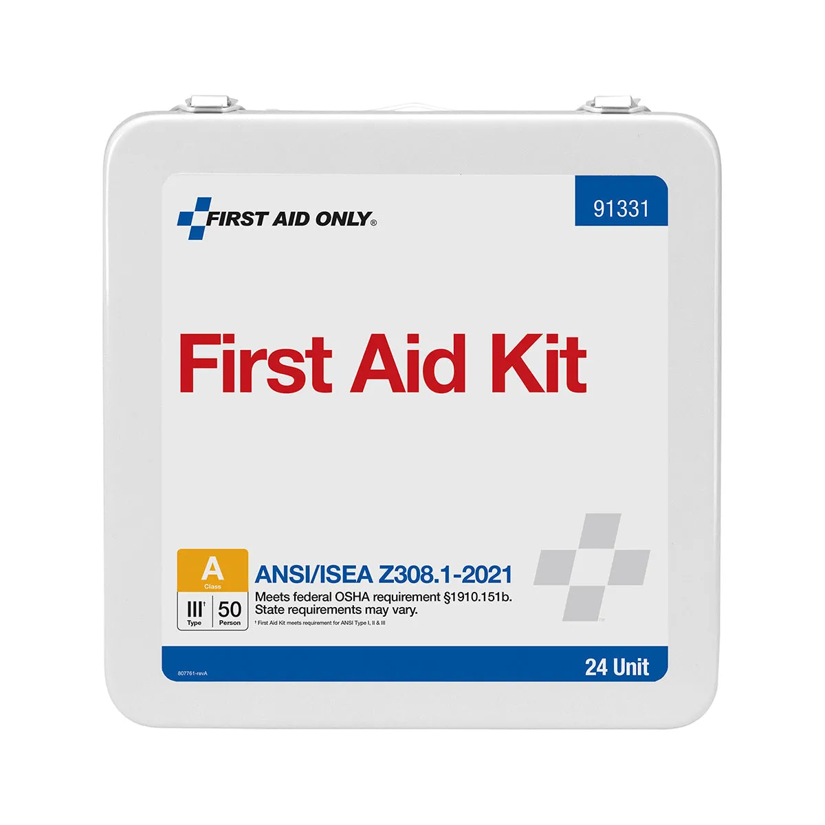 First Aid Only ANSI A førstehjelpsskap 50 personer metall 130 deler