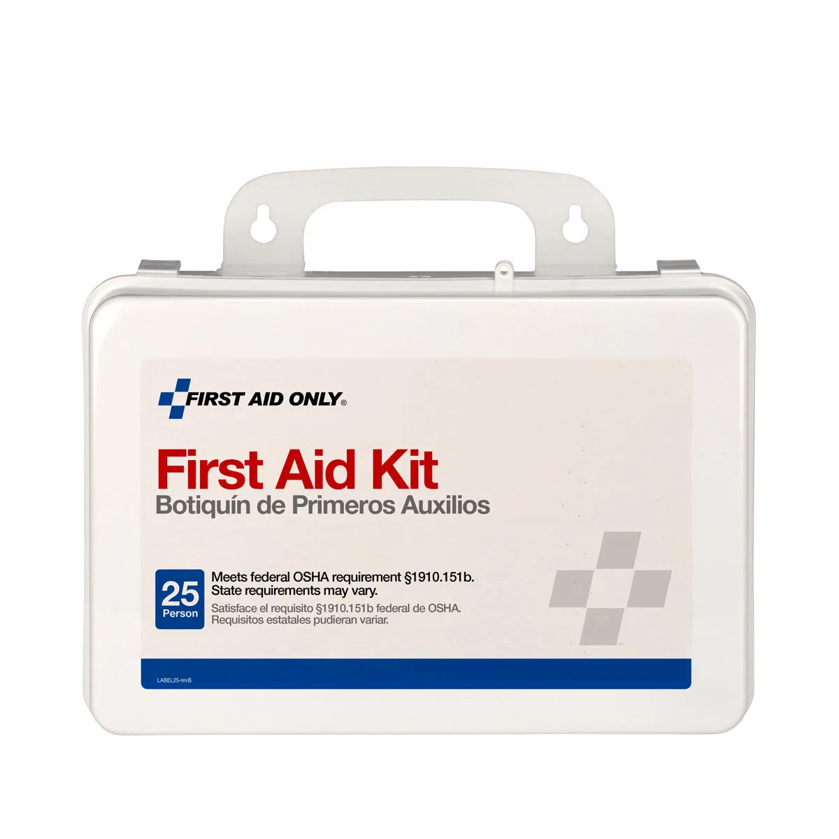 First Aid Only 25 førstehjelpsskrin plast vanntett 95 deler