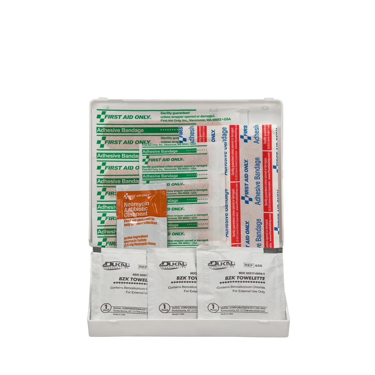 First Aid Only 16 Piece Travel førstehjelpssett plastboks