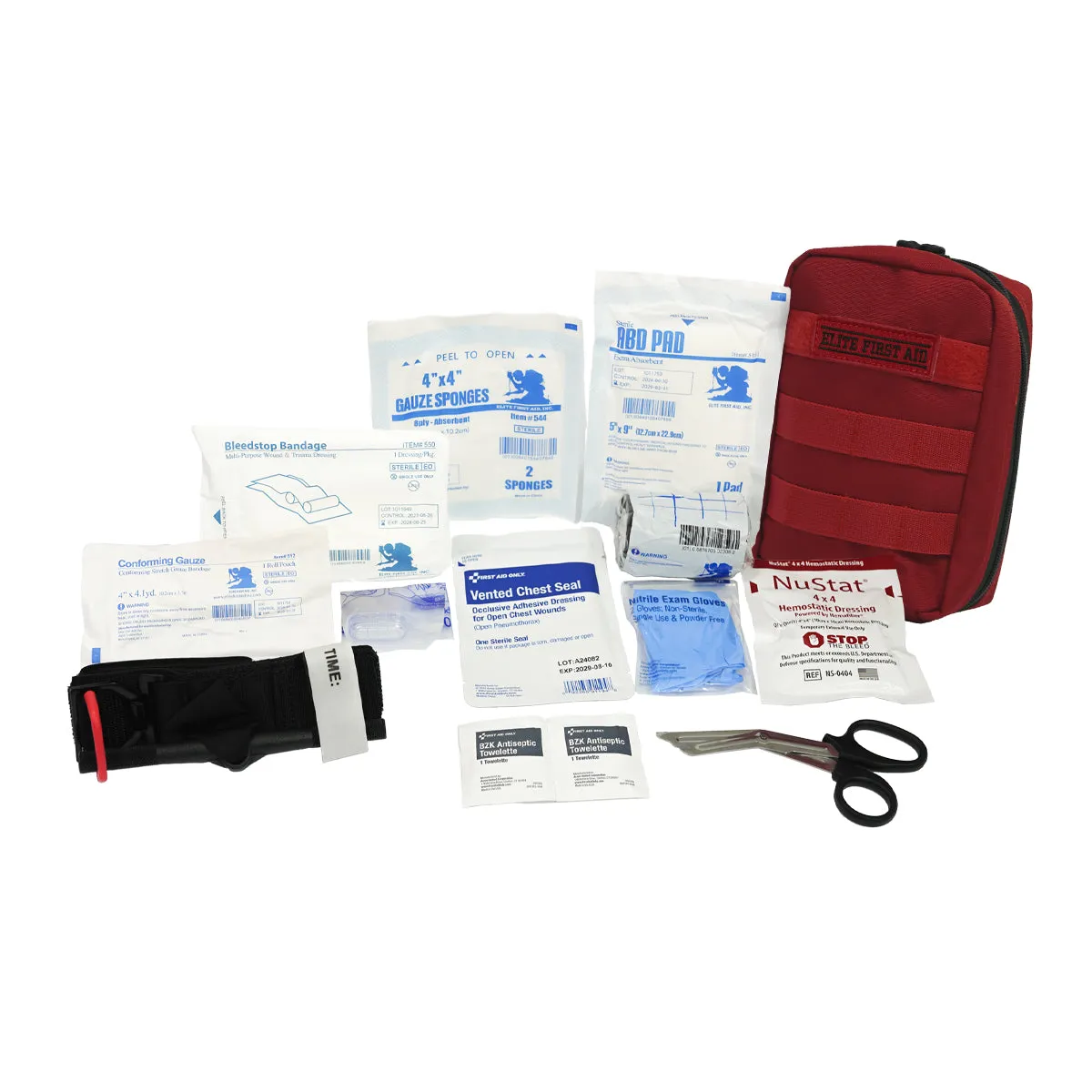 First Aid Only Tactical IFAK Advanced Kit blødningsstopp rød