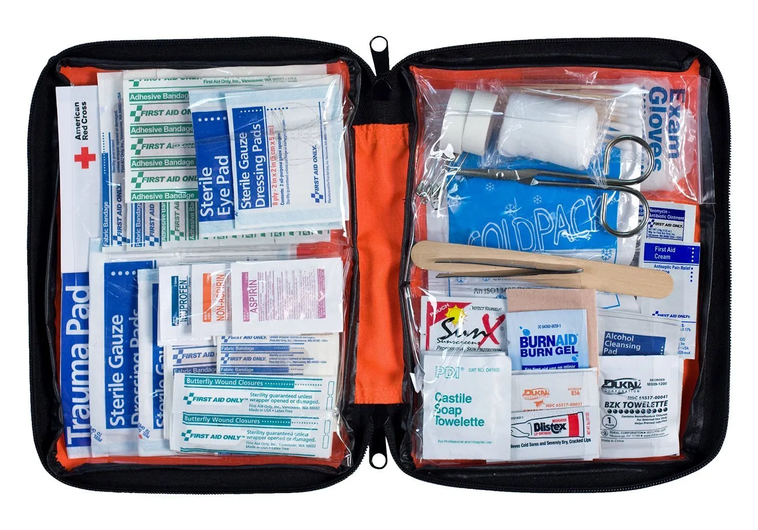 First Aid Only Outdoor førstehjelpssett 205 deler oransje