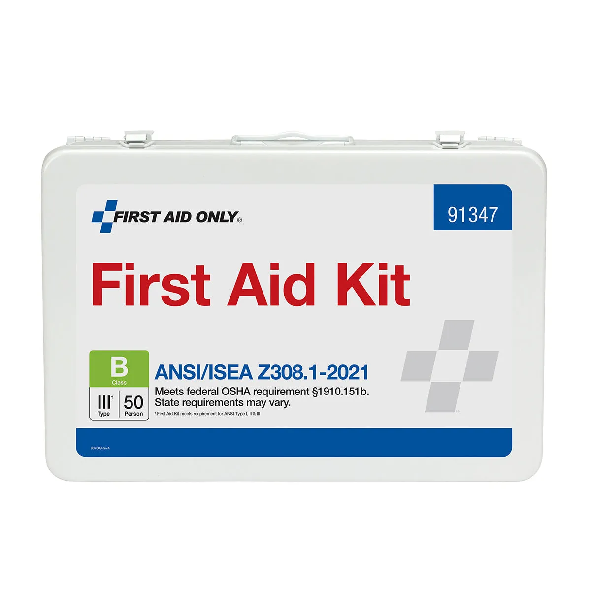 First Aid Only 50 Person ANSI B førstehjelpsskrin metall 210 deler