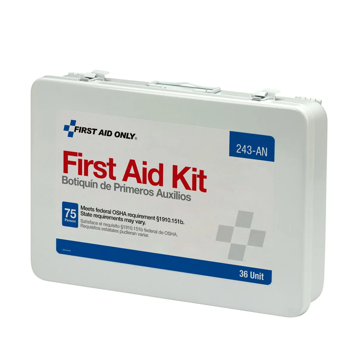 First Aid Only 36 førstehjelpsskrin metall 215 deler