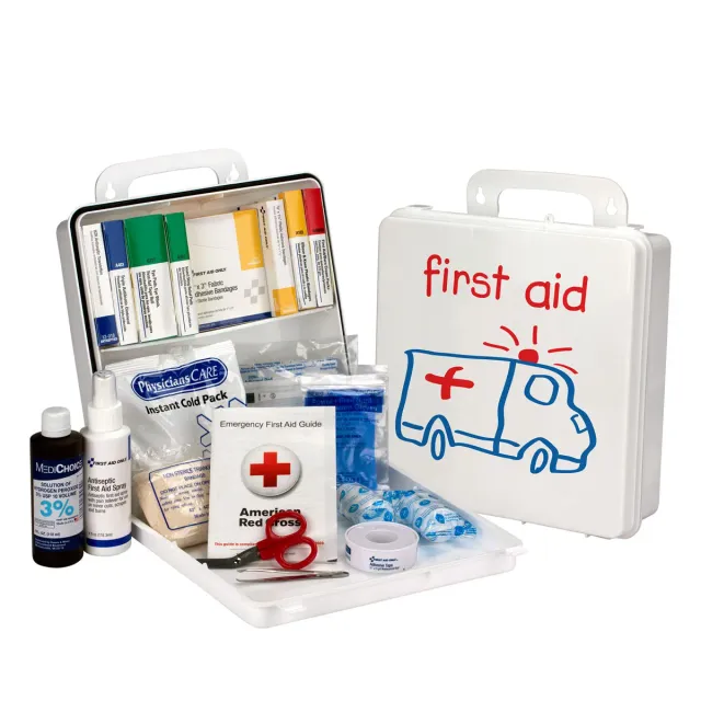 First Aid Only Pediatric førstehjelpsskrin 25 personer bærbart