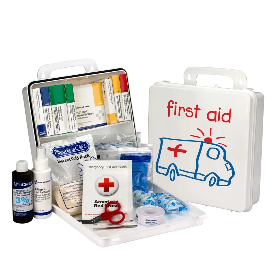 First Aid Only Pediatric førstehjelpsskrin 25 personer bærbart