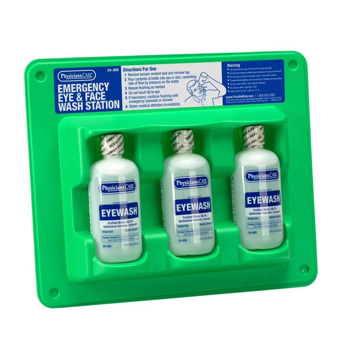 First Aid Only Eyewash Station øyeskyll 6x236 ml veggfeste