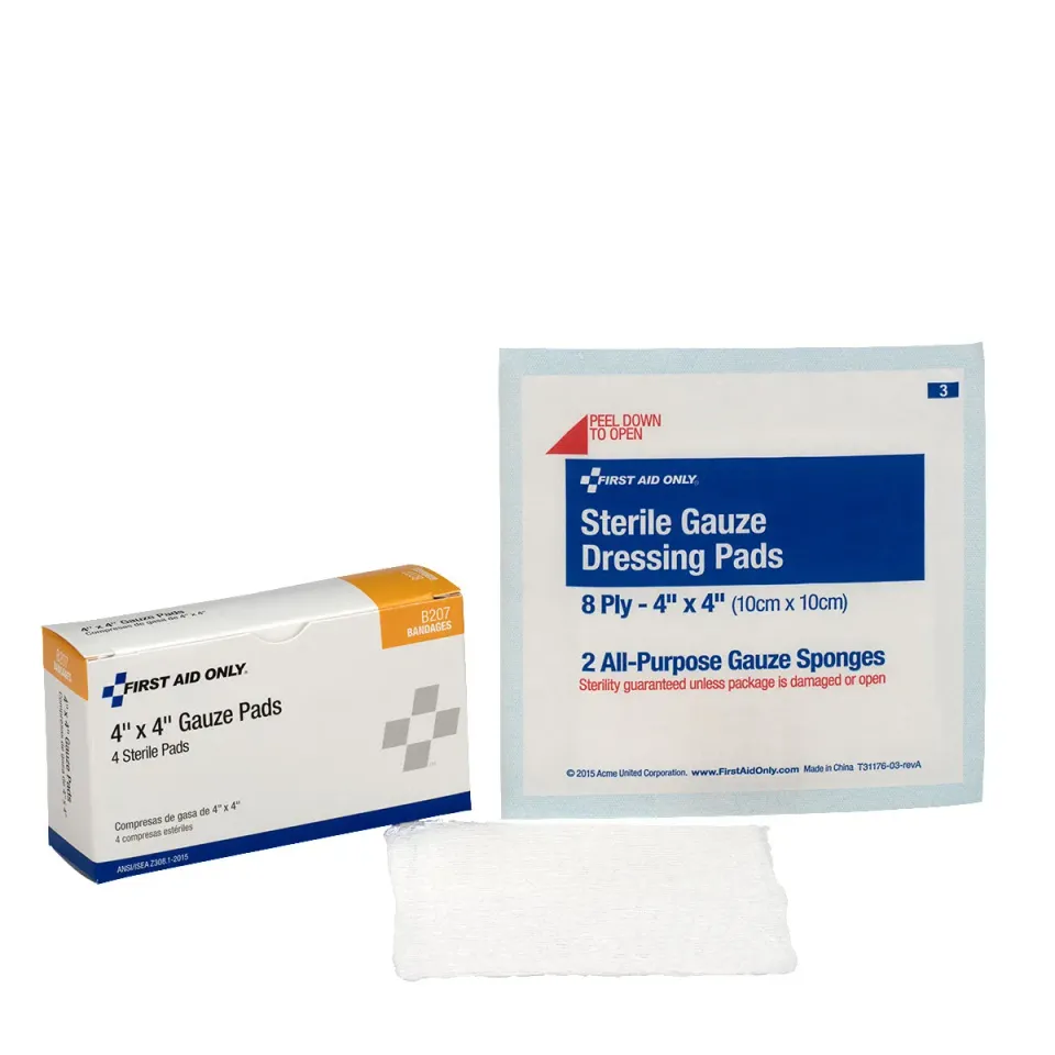 First Aid Only kompress steril gas 10x10 cm 4 stk