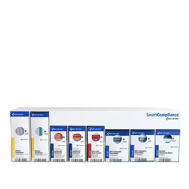 First Aid Only Clean Treat Protect plasterstasjon vegg SmartCompliance