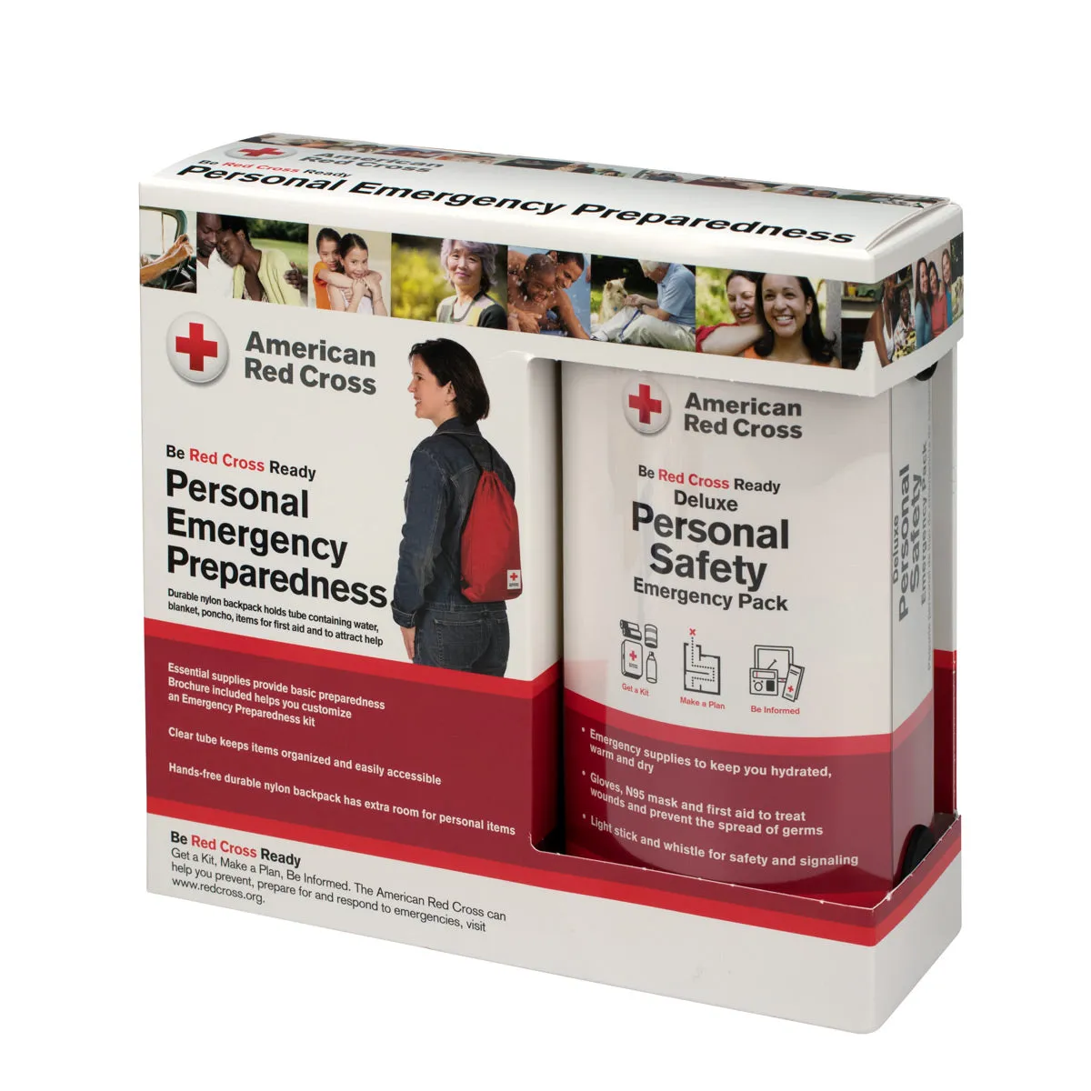 First Aid Only Red Cross Deluxe beredskapssekk ryggsekk