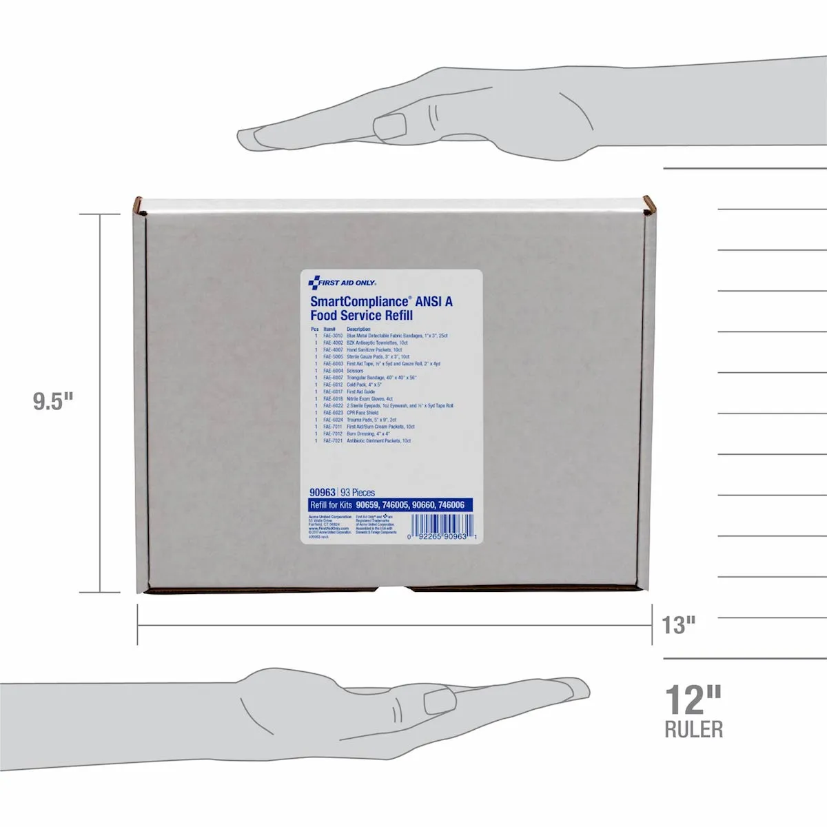 First Aid Only SmartCompliance refill mat ANSI A