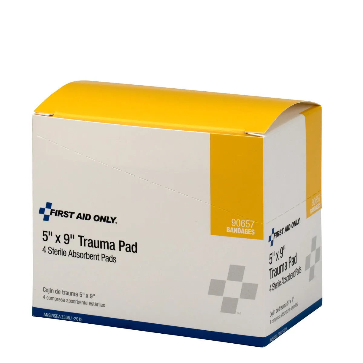 First Aid Only 5"x9" traumapad 4-pk steril absorberende