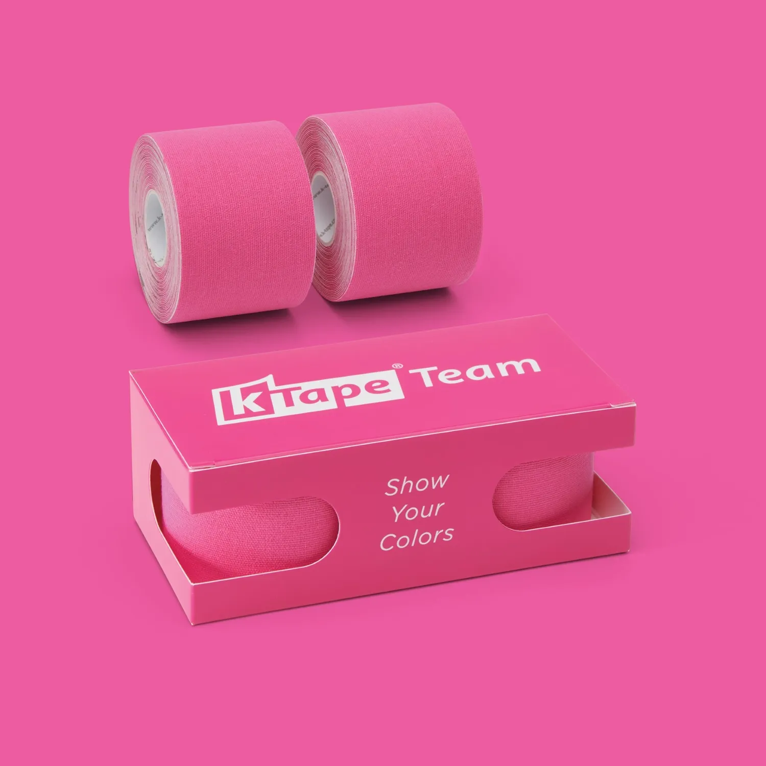 K-tape Team kinesiologitape rød 2x5 m pustende