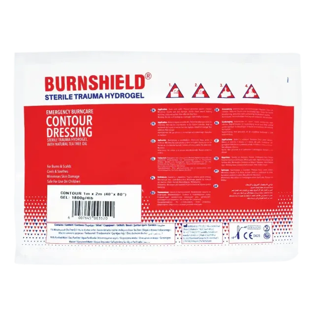 Burnshield Contour Dressing bandasje 1m x 2m kjølende