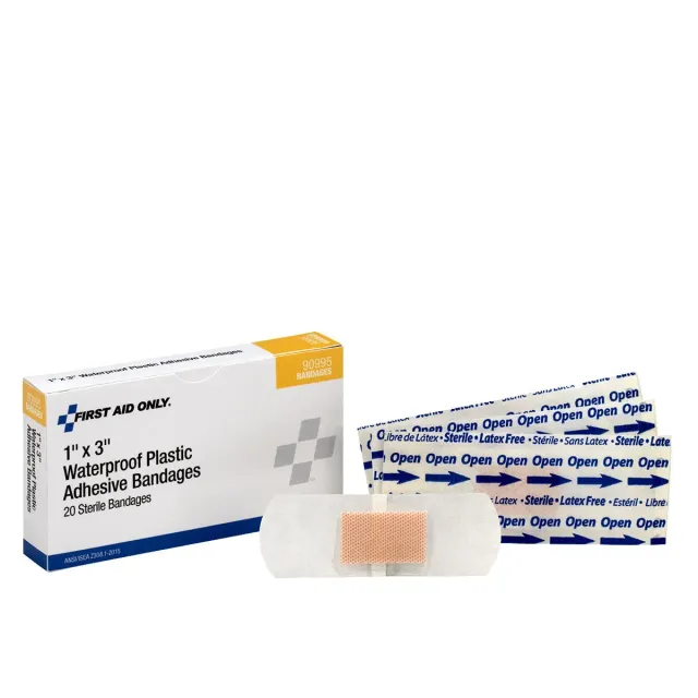 First Aid Only vanntett plaster 2,5x7,6 cm 20-pk plast