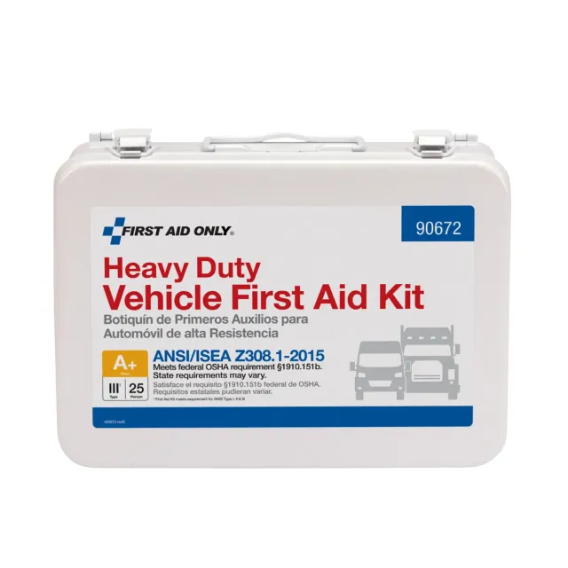 First Aid Only 25 Person førstehjelpssett bil metall 114 deler
