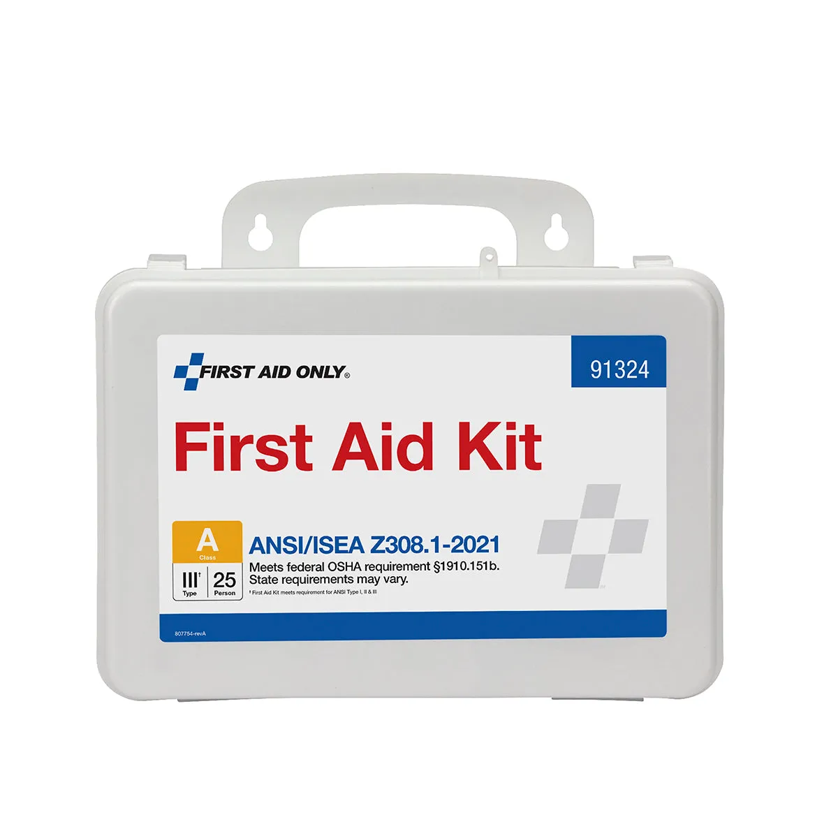 First Aid Only 25 personer ANSI A førstehjelpsskrin 94 deler