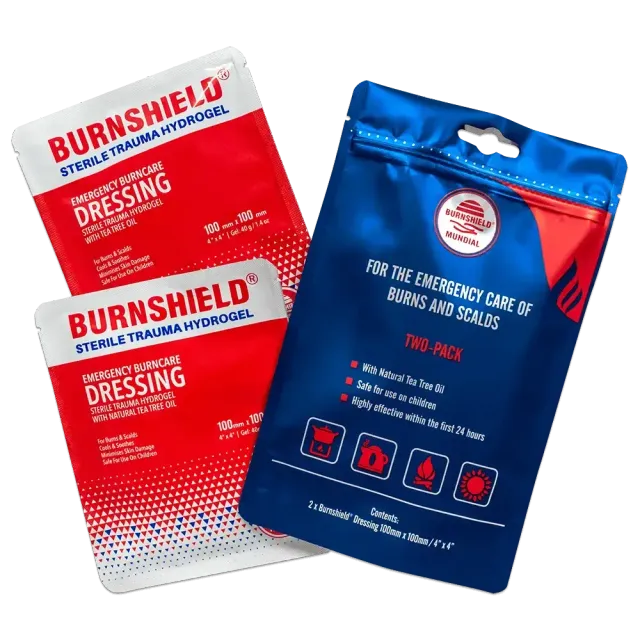 Burnshield Mundial saks 2-pakning rustfri