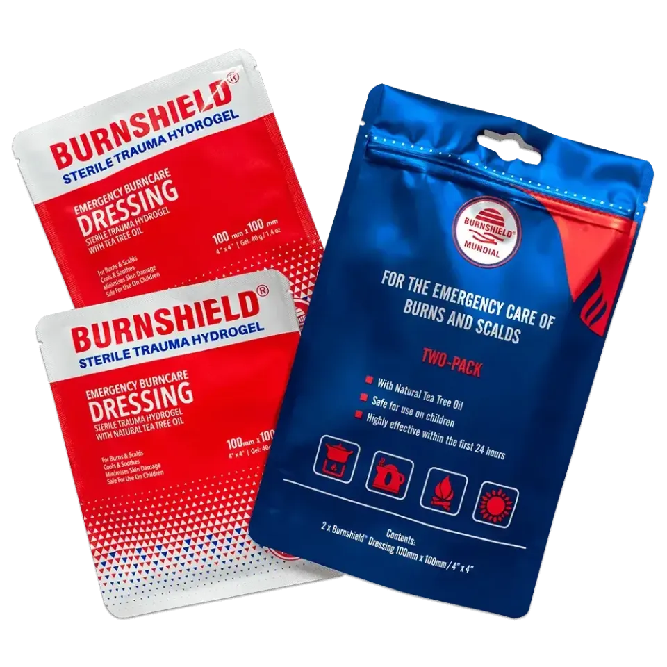 Burnshield Mundial saks 2-pakning rustfri