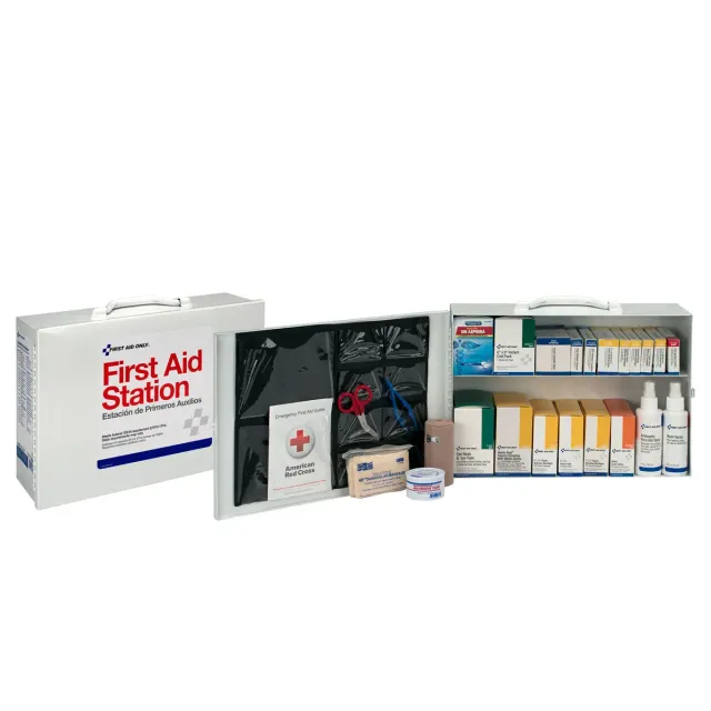 First Aid Only 75 person førstehjelpsskap stål 446-deler