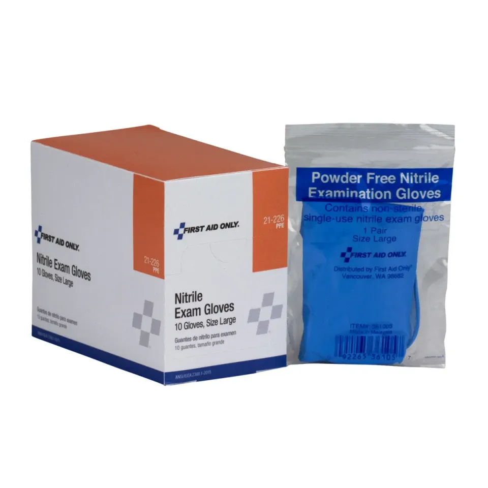 First Aid Only nitrilhansker 10 stk lateksfri
