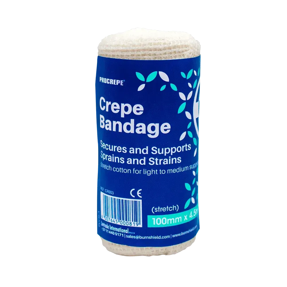 Burnshield Crepe støttebandasje 100 mm lett støtte