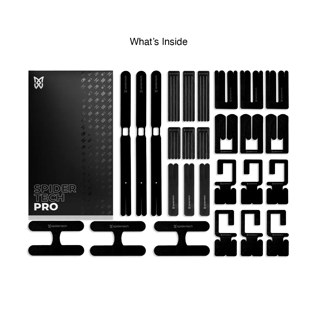 SpiderTech Starter Stack kinesiologitape bundle svart