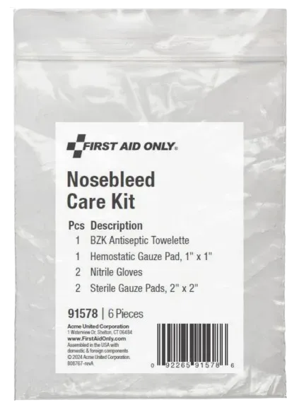 First Aid Only Nosebleed Care Kit neseblødningssett