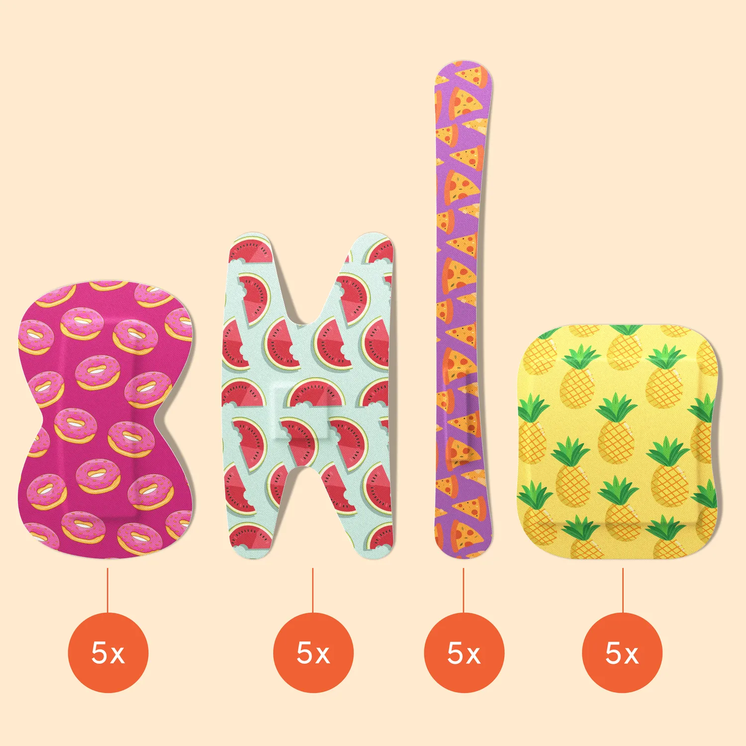 Wild Stripes Finger Flexi Food fingerplaster 20 stk