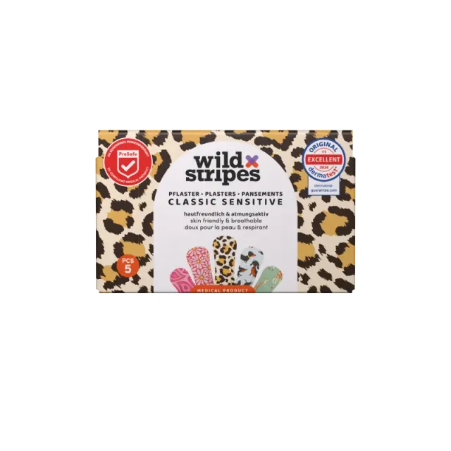 Wild Stripes Classic Sensitive Animal plaster 5 stk sensitiv hud