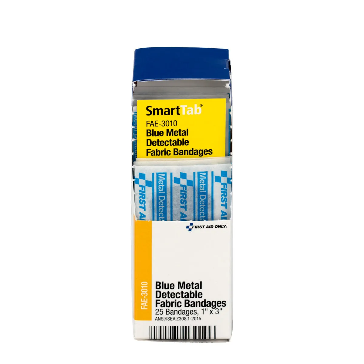 First Aid Only SmartCompliance plaster blå metall 25 stk