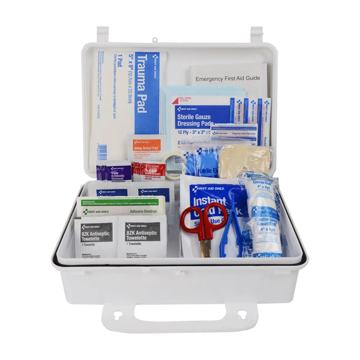 First Aid Only 25 førstehjelpsskrin plast vanntett 95 deler