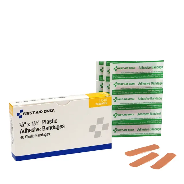 First Aid Only plastplaster 1x3,8 cm 40 stk vanntett