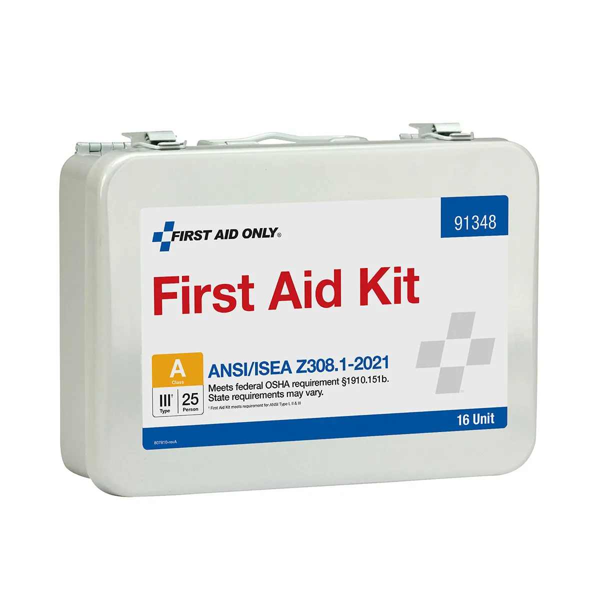 First Aid Only 25 Person ANSI A førstehjelpsskrin metall 83 deler