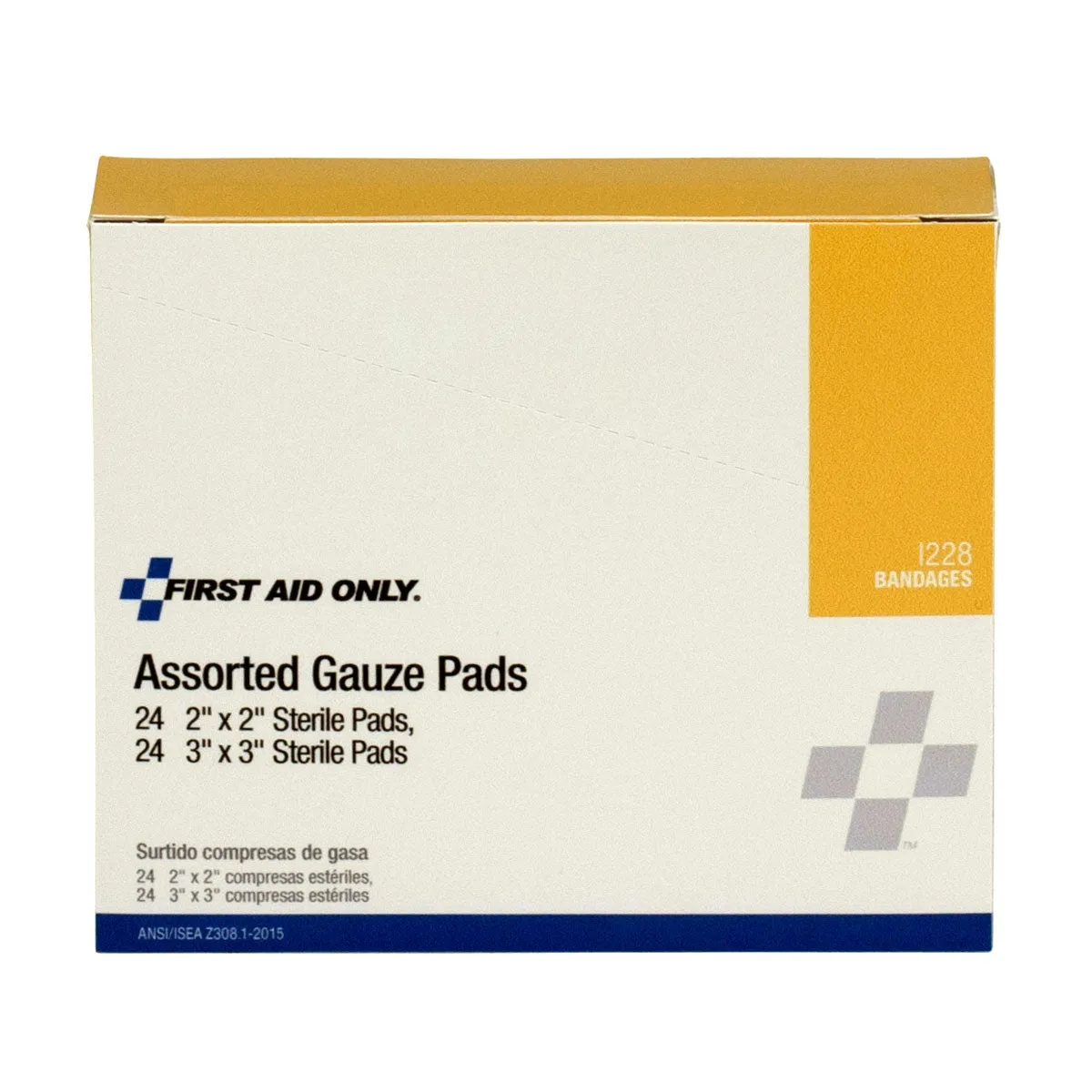 First Aid Only sterile gaskompresser 5 og 7,5 cm 24 stk