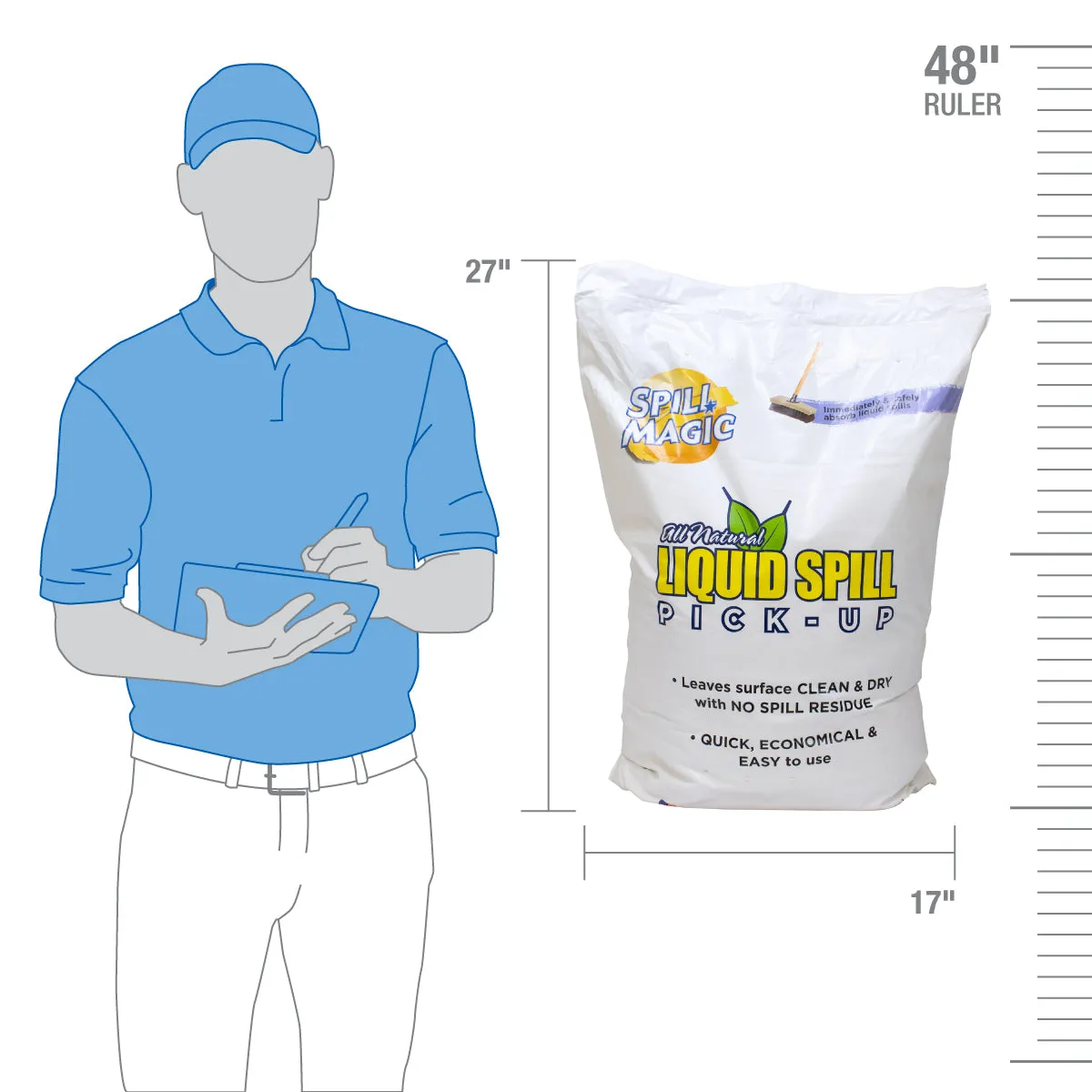 First Aid Only Spill Magic absorbentpulver 12 lb pose