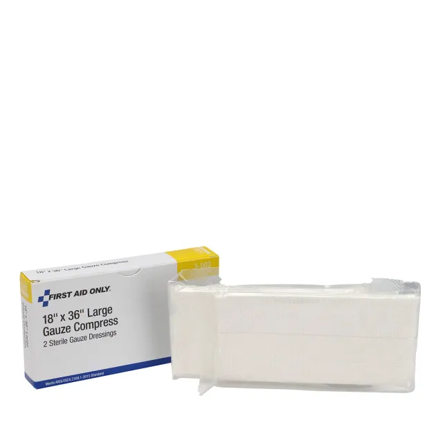 First Aid Only gasbindkompress 18x36 steril 2 stk