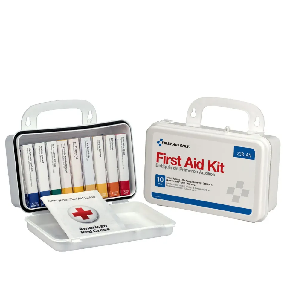 First Aid Only 10 Unit førstehjelpsskrin 65 stk plastboks