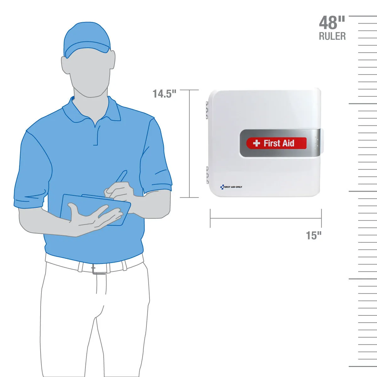 First Aid Only SmartCompliance skap ANSI A plast