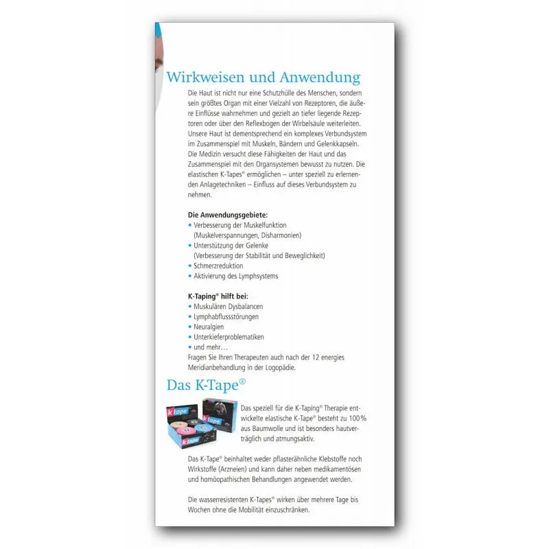 K-tape pasientflyer logopedi A4 100 stk tale