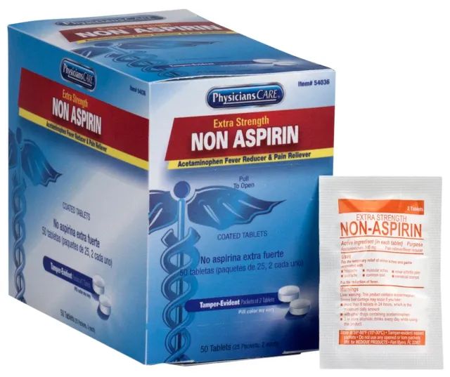 First Aid Only PhysiciansCare Non-Aspirin tabletter 25x2 stk