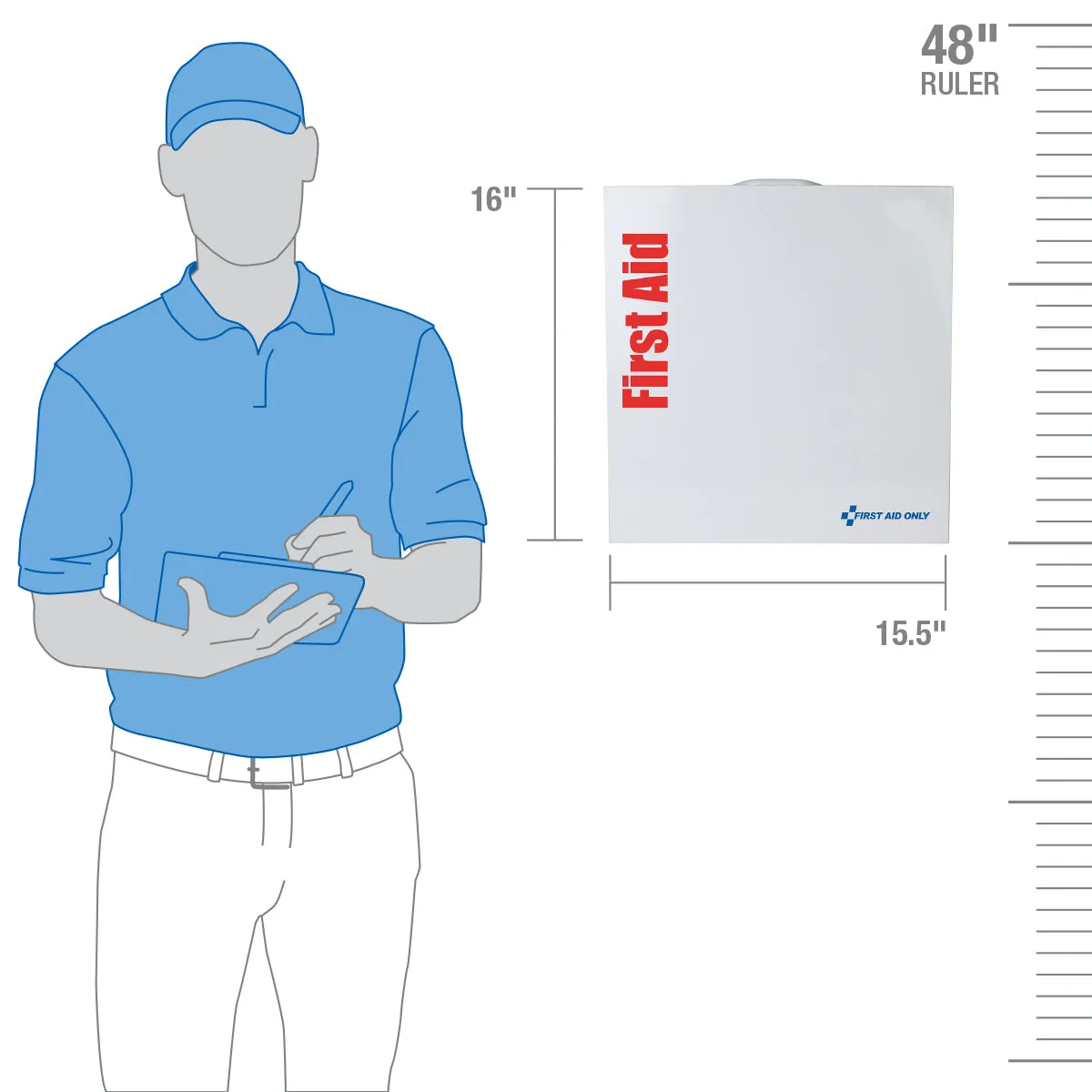 First Aid Only SmartCompliance Large ANSI 2021 B førstehjelpsskap metall