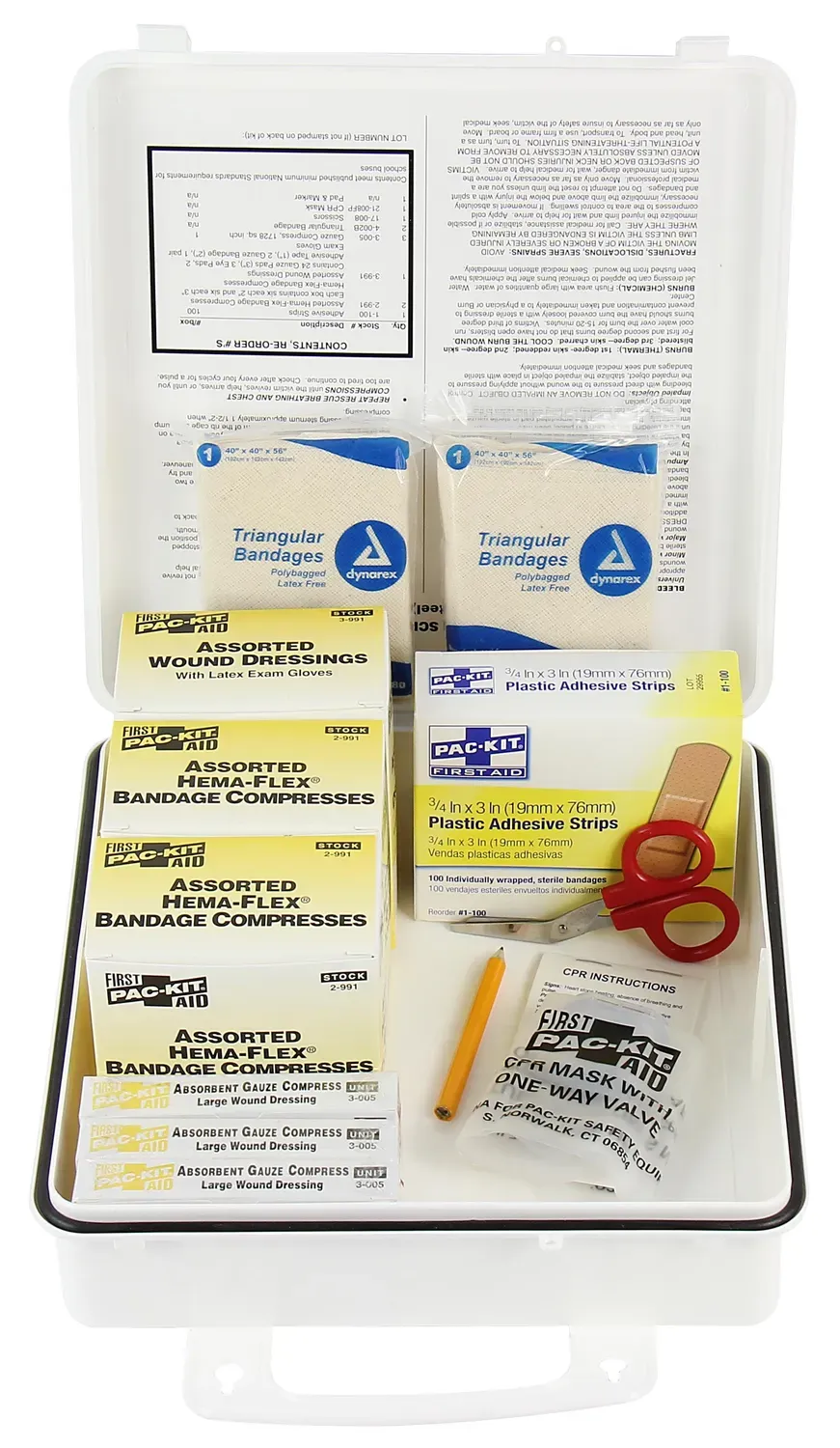 First Aid Only 50 Person Bus førstehjelpsskrin stål 165 deler