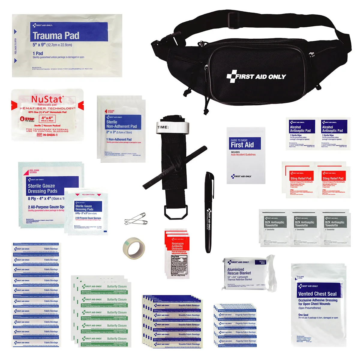 First Aid Only Fanny Pack førstehjelpssett 47 deler tur